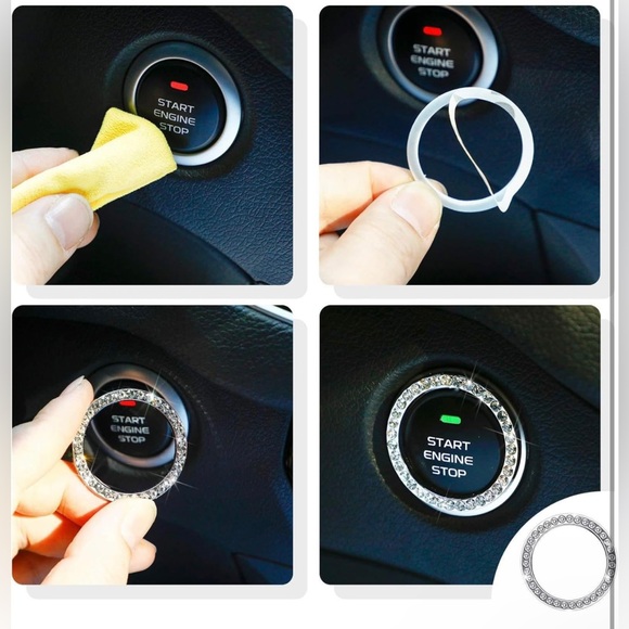 4Pack Compatible with Lexus Bling Interior Decoratiion Accessories,2Pcs Crystal - Picture 6 of 7